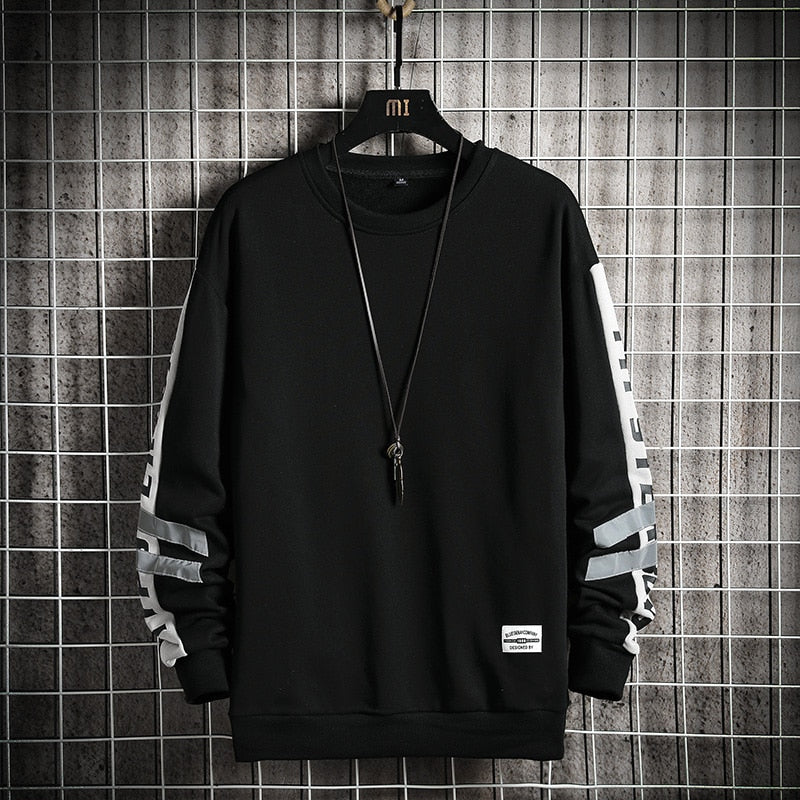 Sudadera con cuello en O informal de otoño para hombre OEIN