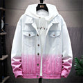 Men's Trendy Gradient Color Denim Jacket