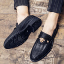 Mocasines Brogues de cuero hechos a mano con estilo para hombres