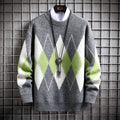 Jersey de punto Argyle de moda para hombre