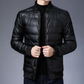 DES Men's Fashionista Leather Padded Jacket