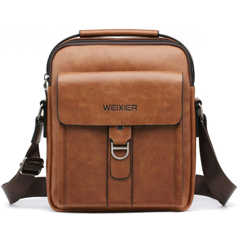 WEIXER Sac messager vintage de luxe pour homme 