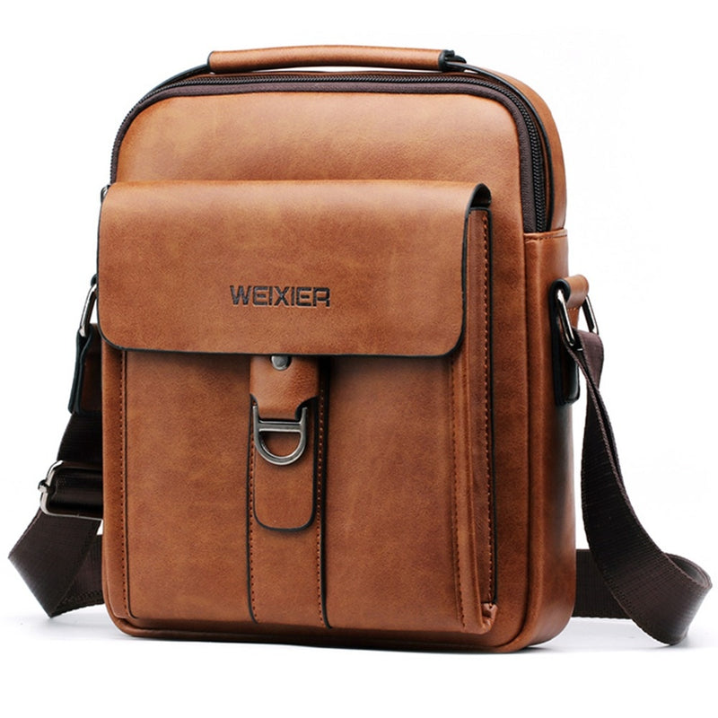 WEIXER Sac messager vintage de luxe pour homme 