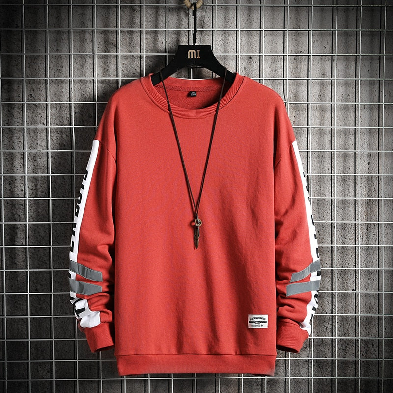 Sudadera con cuello en O informal de otoño para hombre OEIN