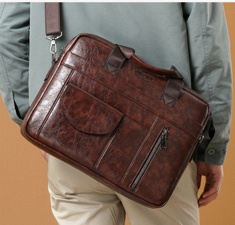 WEIXER Men's Shoulder/Hand Business Briefcase
