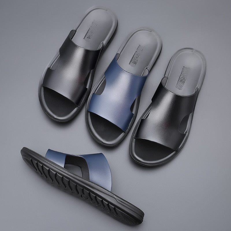 Men's Summer Leather Breathable Sandals