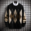 Jersey de punto Argyle de moda para hombre
