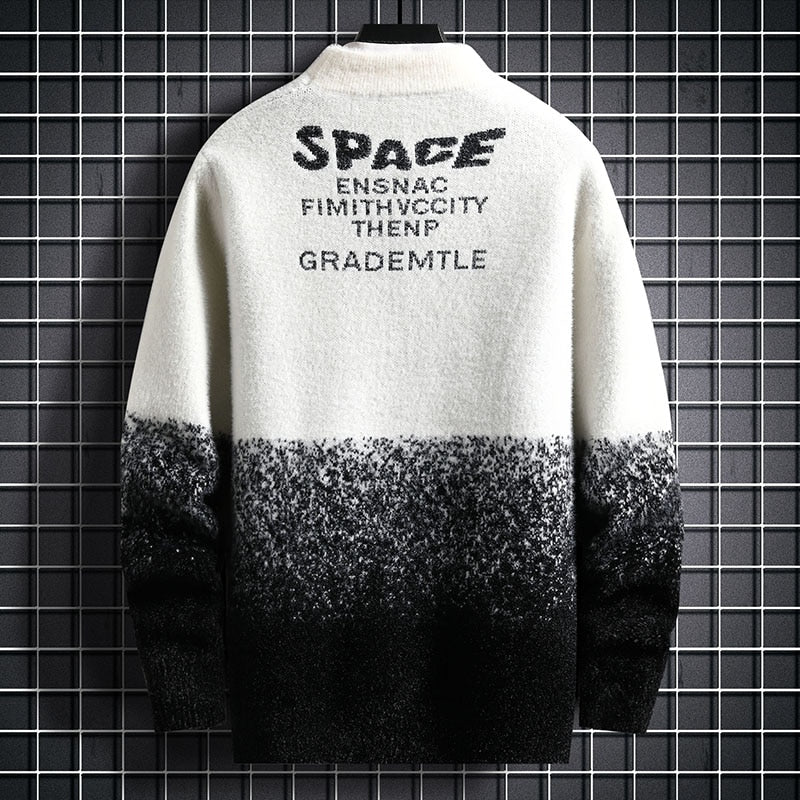 Suéter de cachemira de visón de moda para hombre SPACE