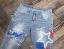 Jean coupe slim style street américain pour homme