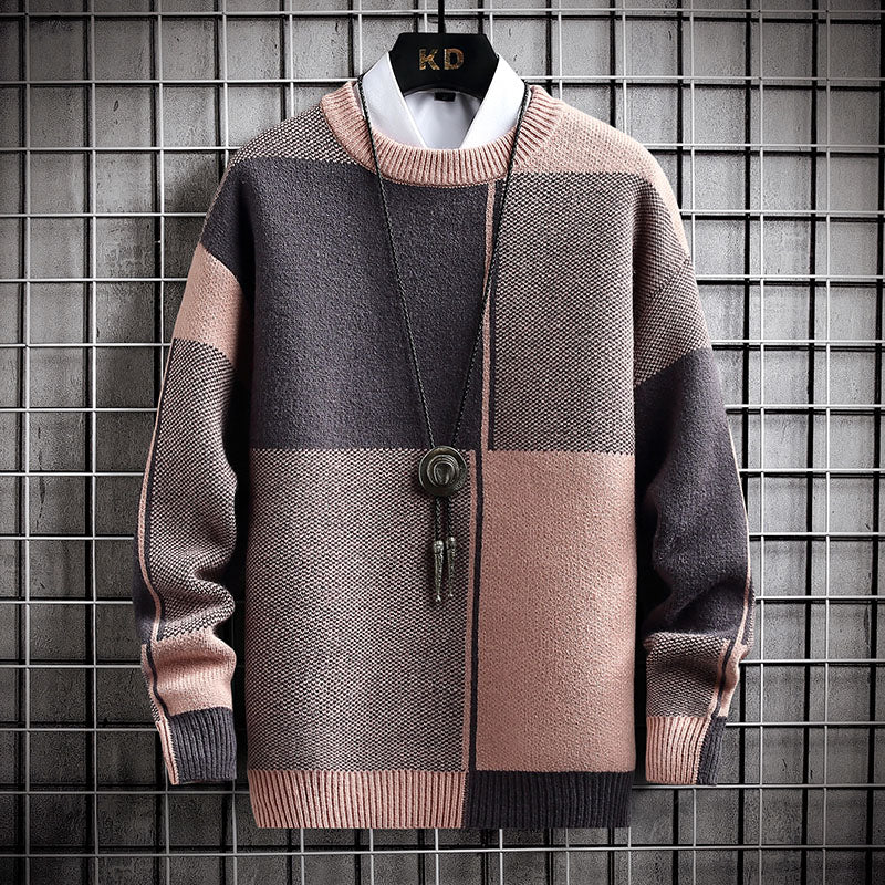 Jersey de cuello alto Harajuku para hombre