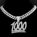 Men's Iced Out Bling Rhinestone Necklace