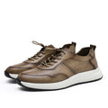 Desai Men's Office Genuine Leather Sneakers