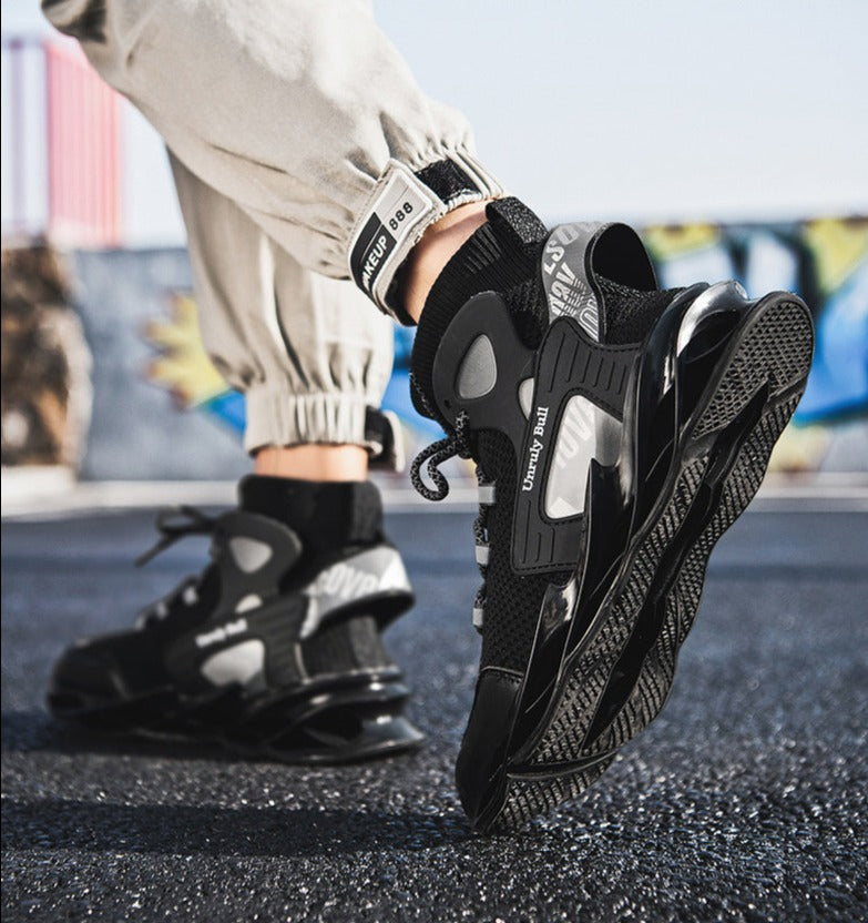 Chaussures unisexes en maille respirante à semelle haute 