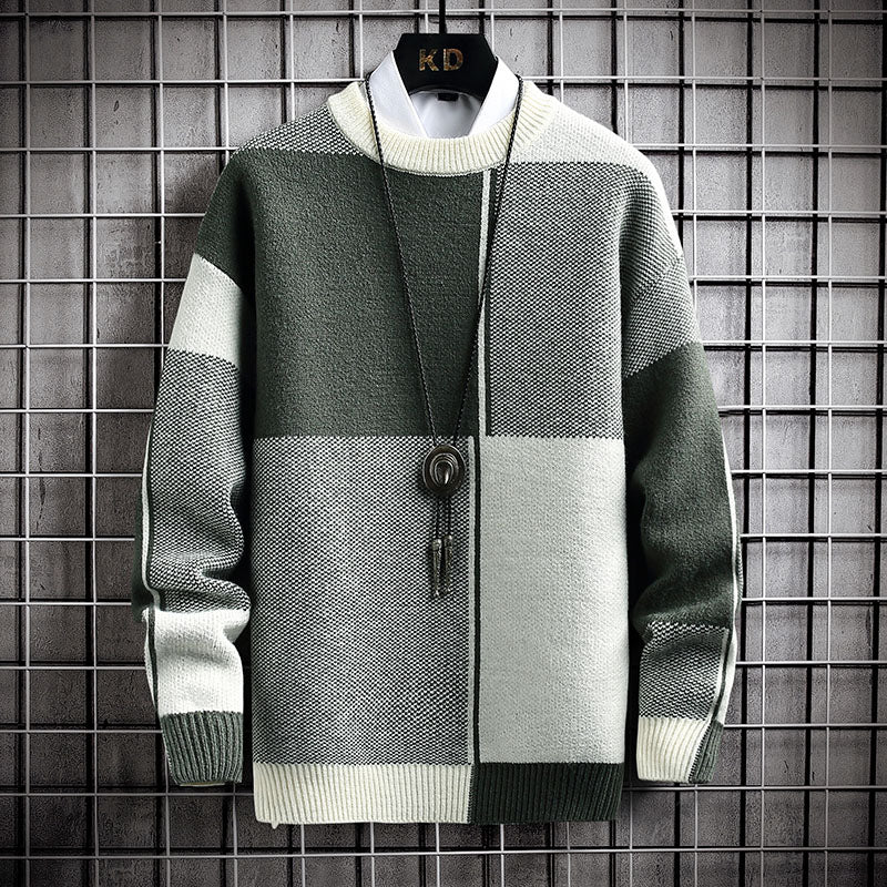 Jersey de cuello alto Harajuku para hombre