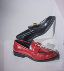 Zapatos italianos vintage de piel sintética para hombre