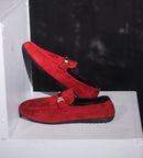 Mocasines de cuero sin cordones de diseñador para hombre