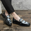 UYO - Mocasines de piel sintética de diseño ligero para hombre