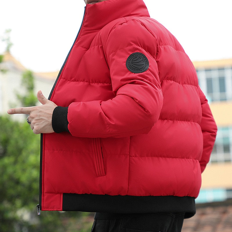 Chaqueta con cuello levantado estilo coreano para hombre WEI