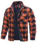 TACS Chaquetas de invierno de algodón a cuadros para hombre