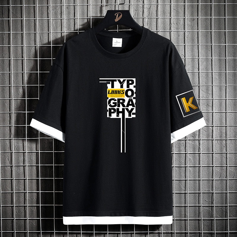 TYPO T-shirt classique décontracté pour homme 
