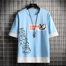 CARNAVAL T-shirt coréen à manches courtes Harajuku pour homme 