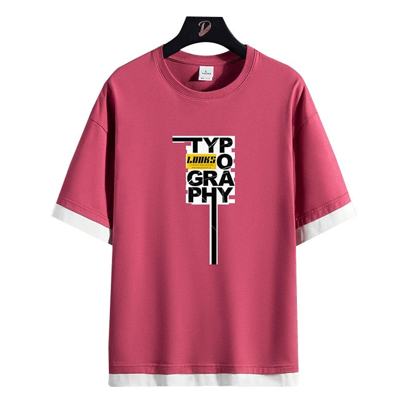 TYPO T-shirt classique décontracté pour homme 