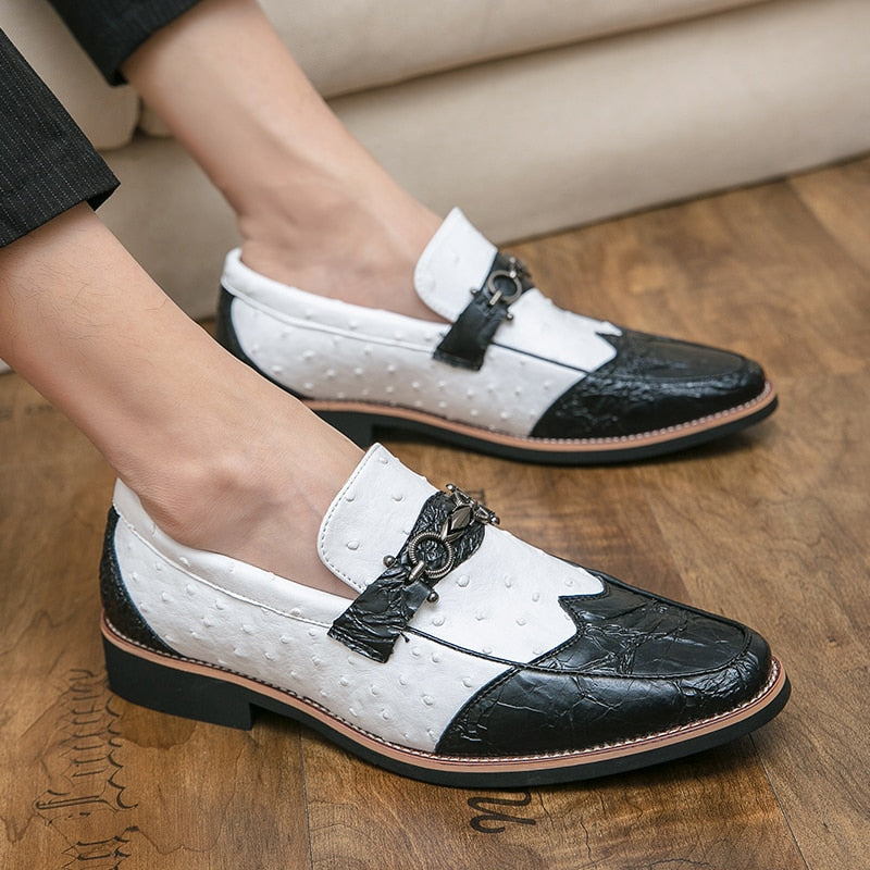 UYO Men's Faux Leather Korean Style Loafers