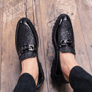 Mocasines sin cordones de piel sintética para hombre