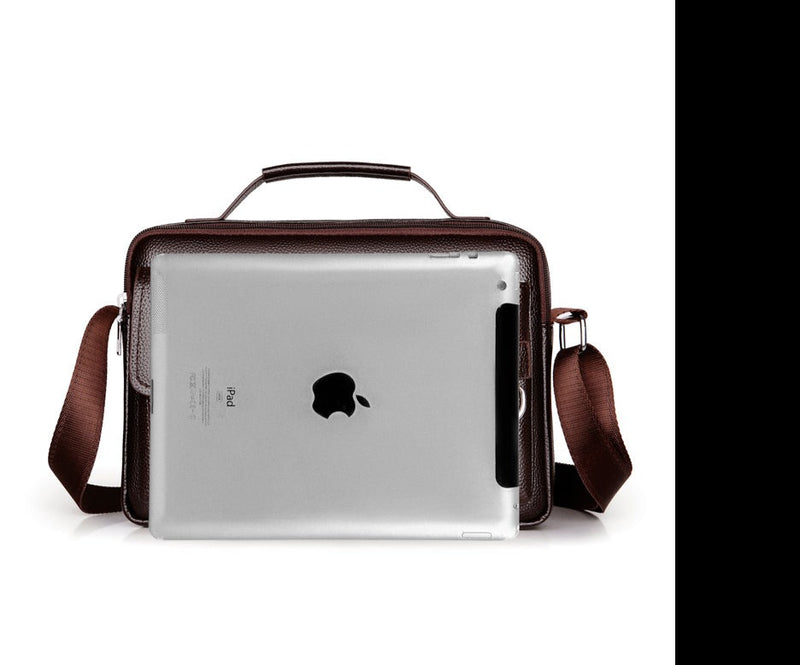 WEIXIER Men's Shoulder/Hand PU Leather Briefcase Bag