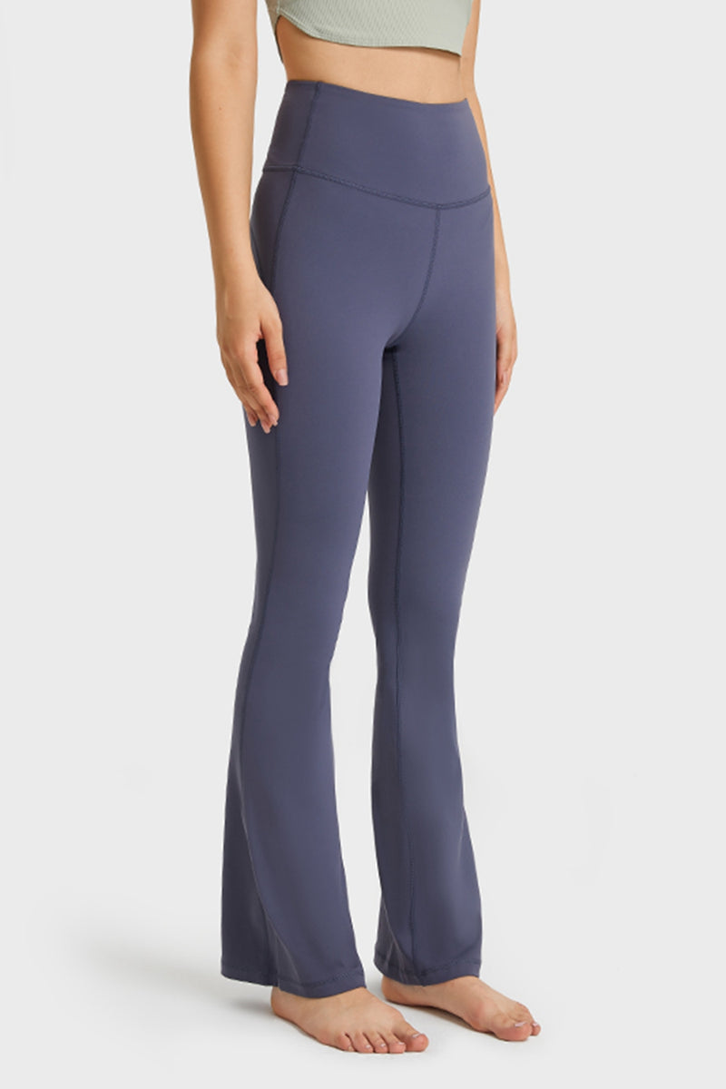 Pantalon de yoga évasé à taille élastique