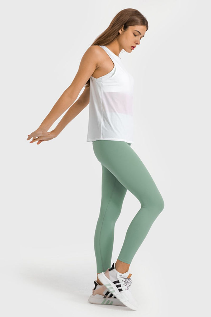 Legging de yoga taille haute longueur cheville