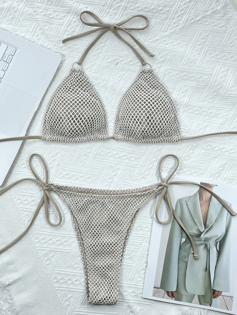 Ensemble de bikini noué au dos