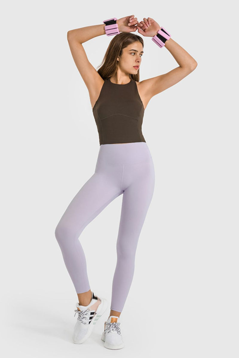 Legging de yoga taille haute longueur cheville