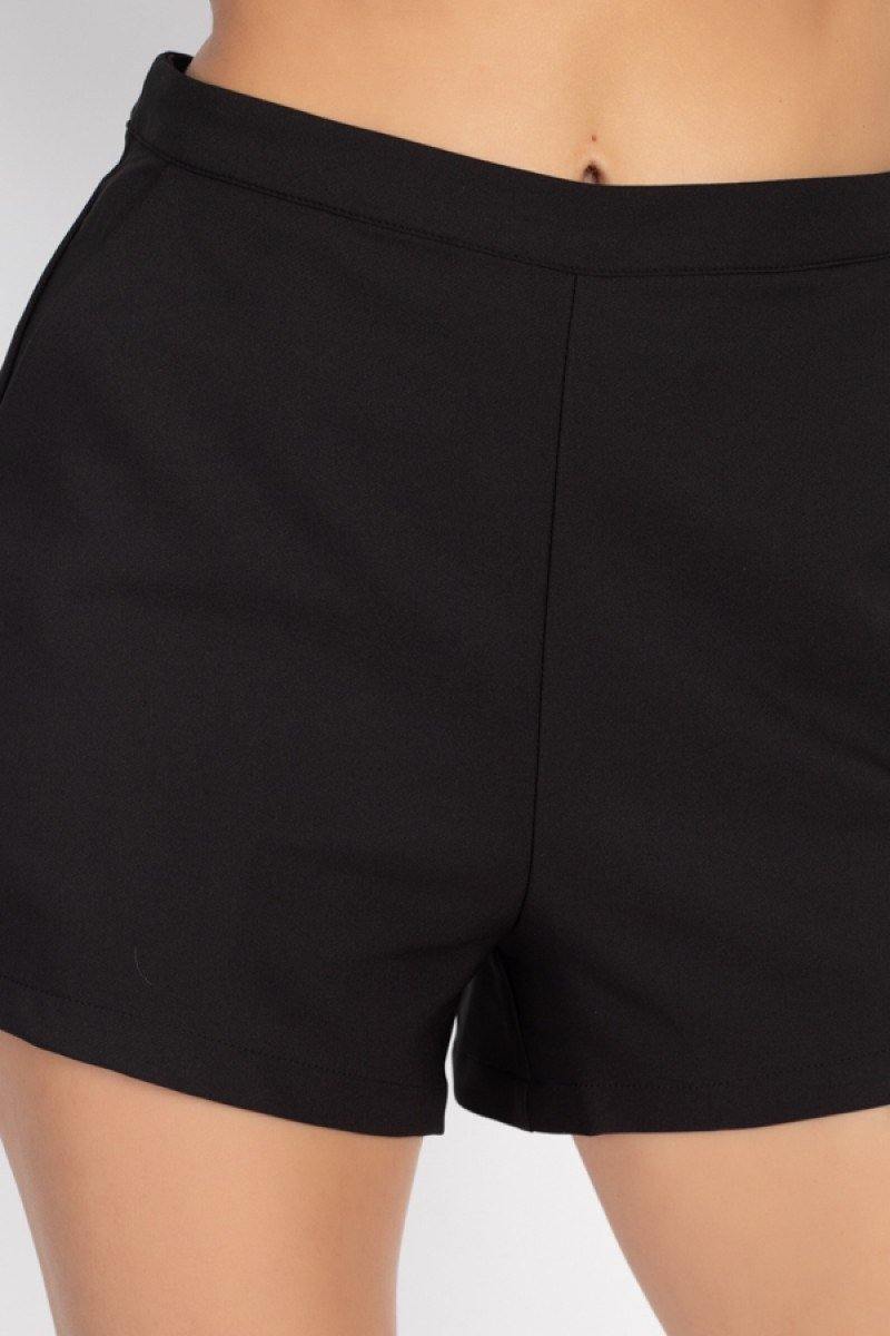 Back Zip-up Mini Shorts - AM APPAREL