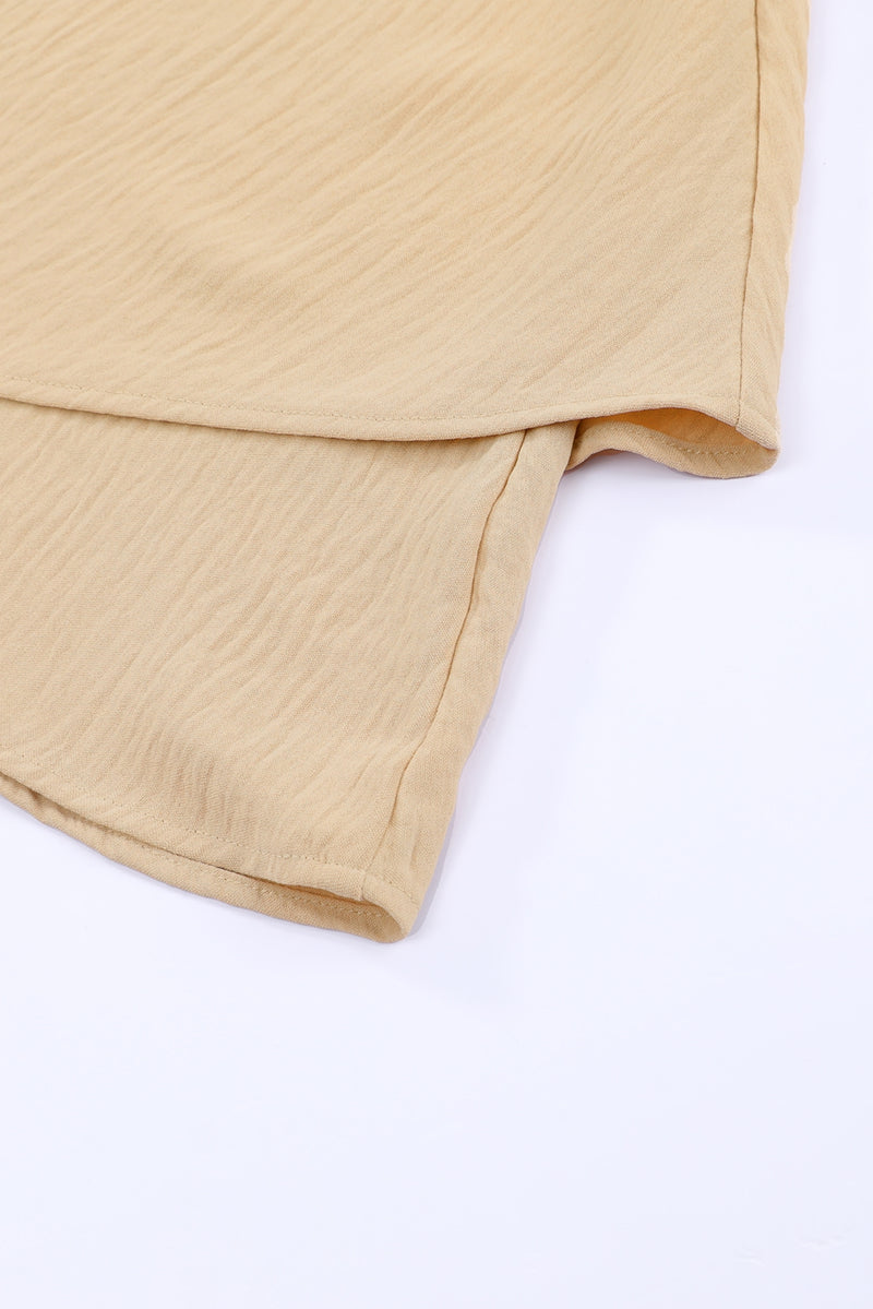 Shorts con cintura elástica en capas