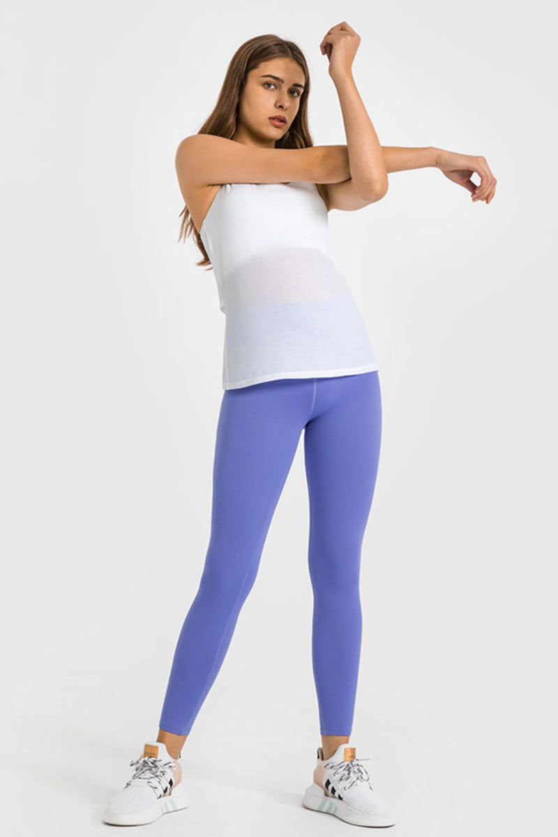 Legging de yoga taille haute longueur cheville