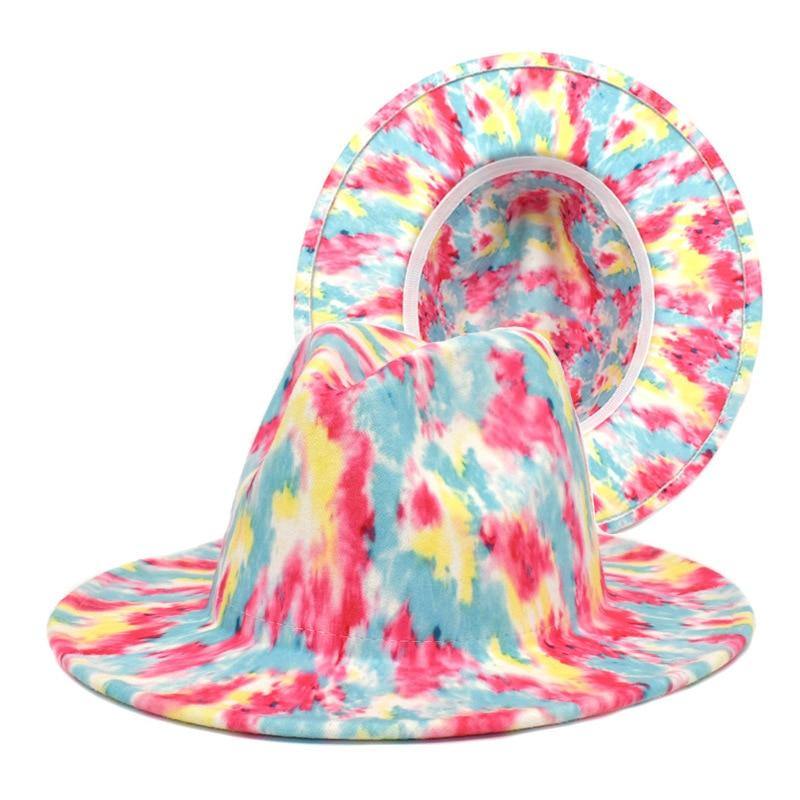 Colorful Unisex Wide Brim Fedoras Hat - AM APPAREL