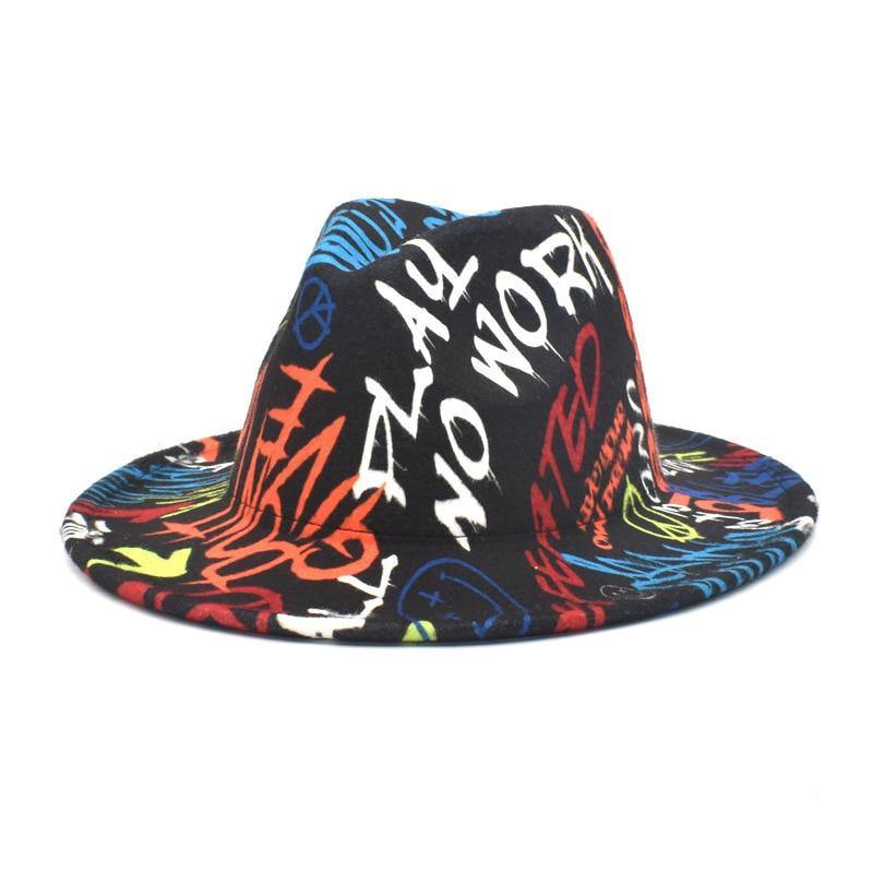 Colorful Unisex Wide Brim Fedoras Hat - AM APPAREL