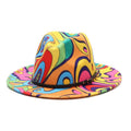 Colorful Unisex Wide Brim Fedoras Hat - AM APPAREL