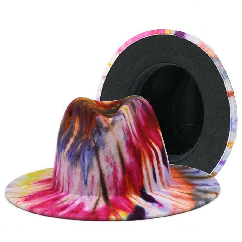 Colorful Unisex Wide Brim Fedoras Hat - AM APPAREL