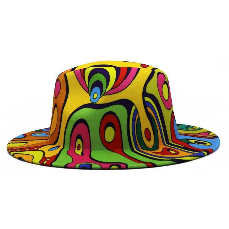 Colorful Unisex Wide Brim Fedoras Hat - AM APPAREL