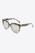 Lunettes de soleil à monture intégrale en polycarbonate écaille de tortue