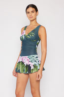 Marina West Swim Robe de bain pleine taille Clear Waters en Aloha Forest