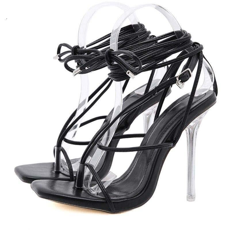 Extra Elegant Ankle Strappy Party High Heels - AM APPAREL