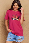 Camiseta de algodón con estampado de tema de Halloween de tamaño completo de Simply Love