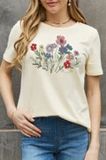Simply Love Simply Love Full Size Flower Graphic Cotton Tee