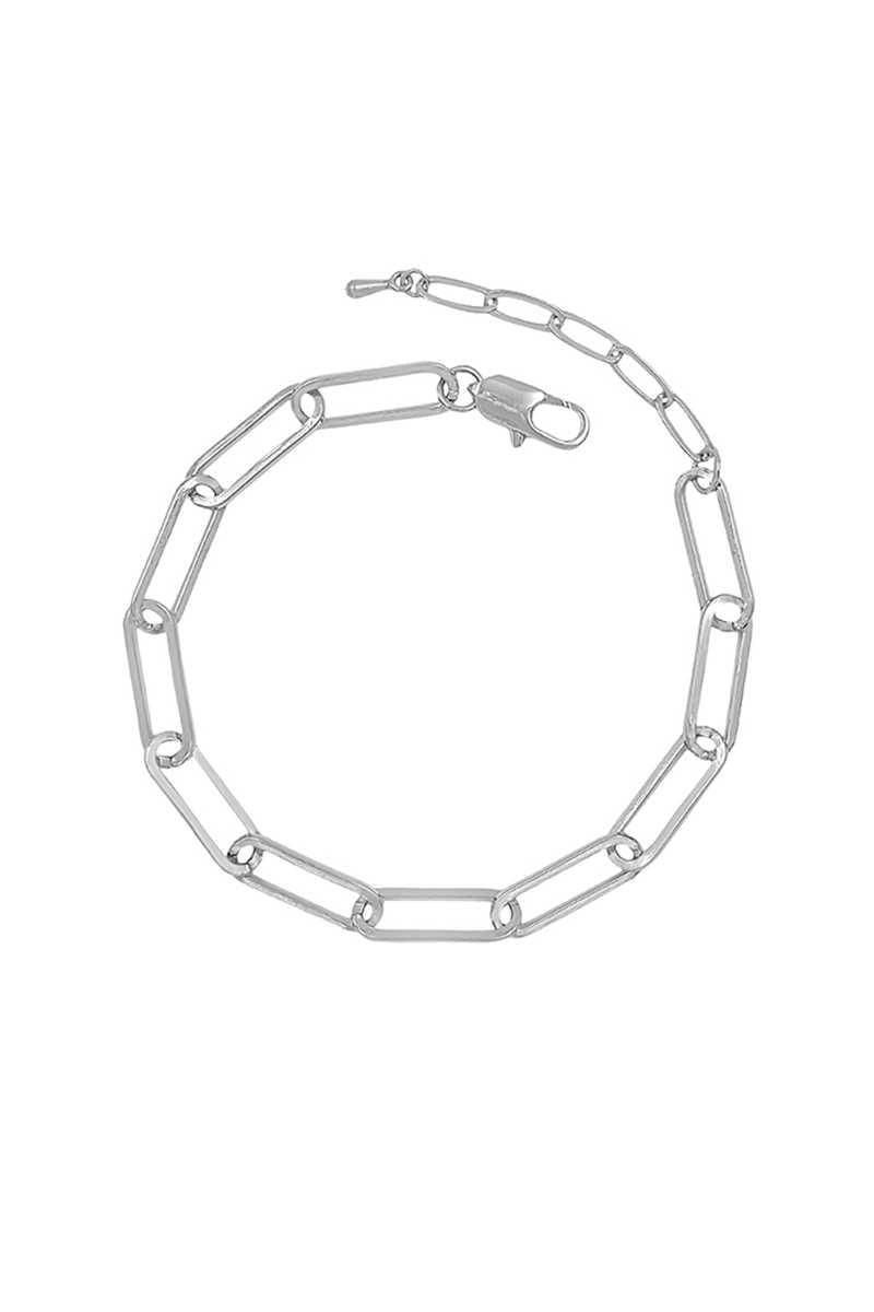 Fashion Clothing Pin Metal Chain Bracelet - AM APPAREL