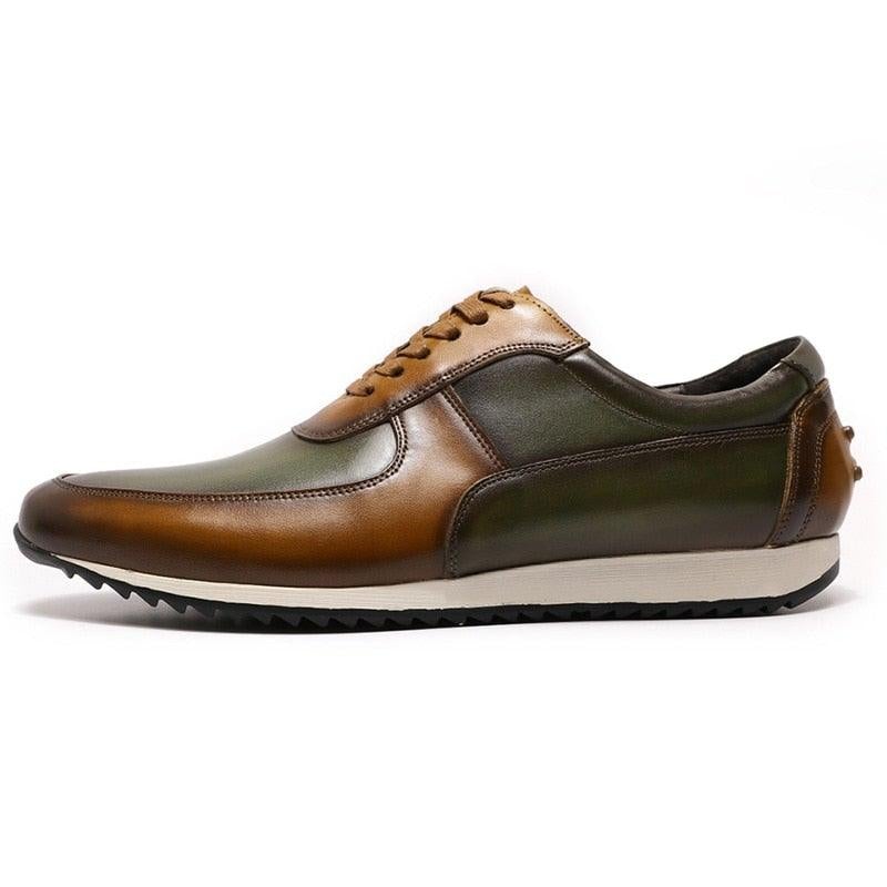 FC Men's Stylish Casual Genuine Leather Shoes - AM APPAREL