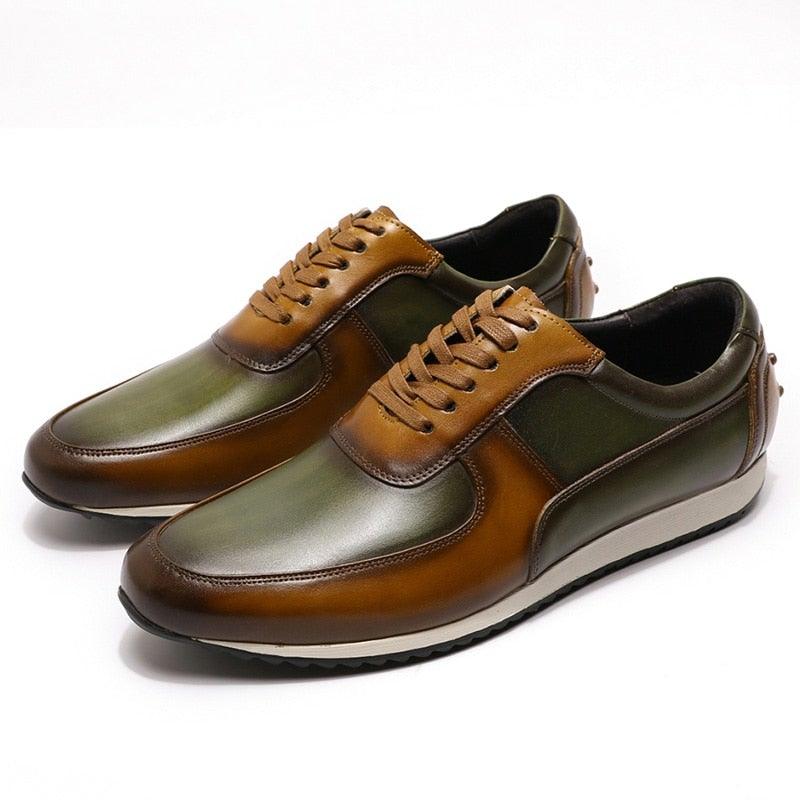 FC Men's Stylish Casual Genuine Leather Shoes - AM APPAREL