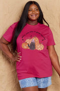 Camiseta de algodón con gráfico de tamaño completo MAY YOU STAY IN GOOD SPIRITS de Simply Love